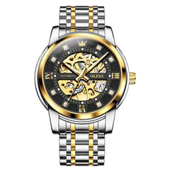 "The Monarch" Diamond Skeleton Automatic Watch | Luxury Dress Style