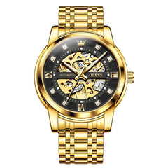 "The Monarch" Diamond Skeleton Automatic Watch | Luxury Dress Style