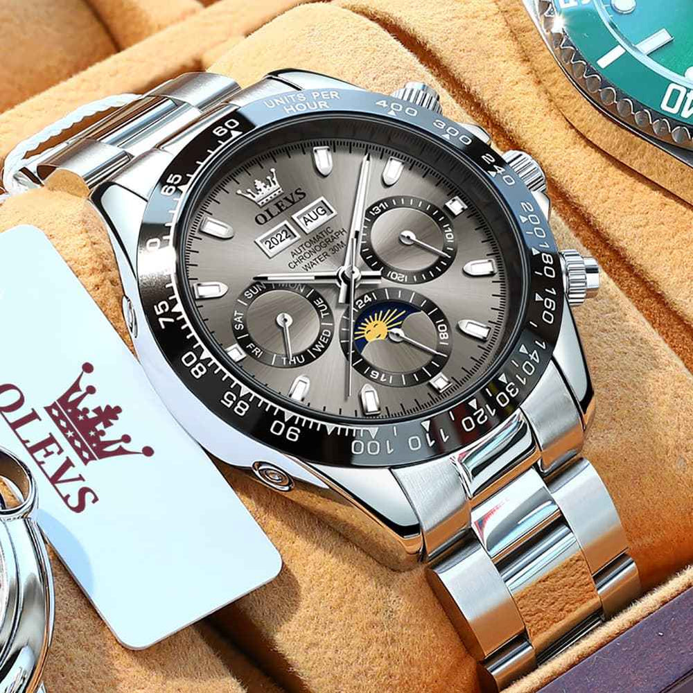 "The Apex" Grand Calendar Automatic Watch | Racing Style & Year Display