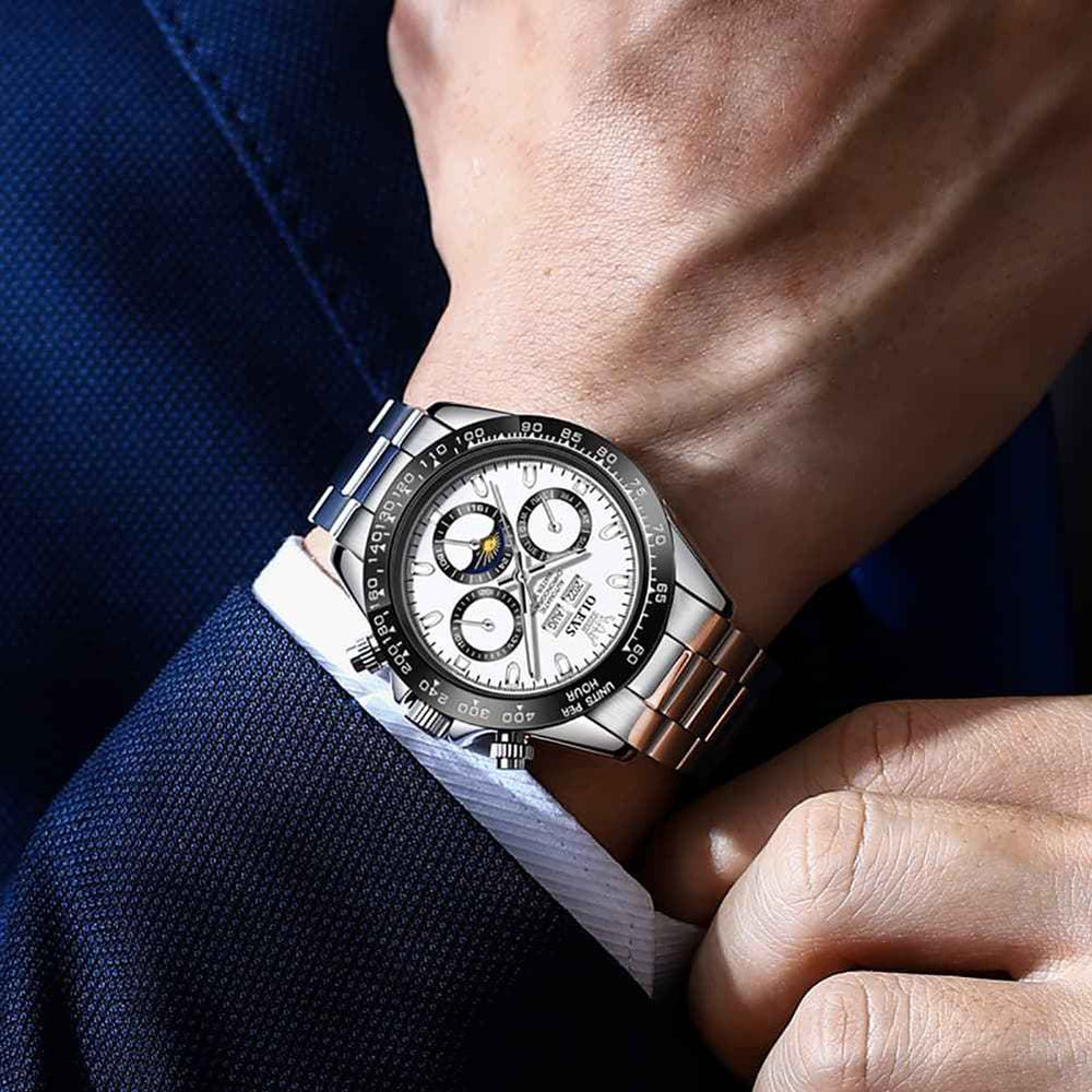 "The Apex" Grand Calendar Automatic Watch | Racing Style & Year Display