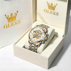 "The Monarch" Diamond Skeleton Automatic Watch | Luxury Dress Style