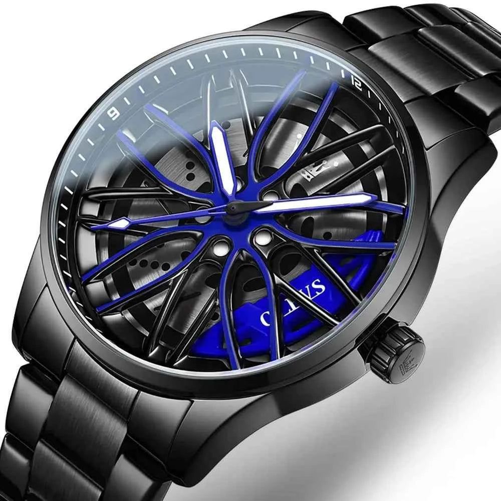 Hip Hop Car Wheel Watch
