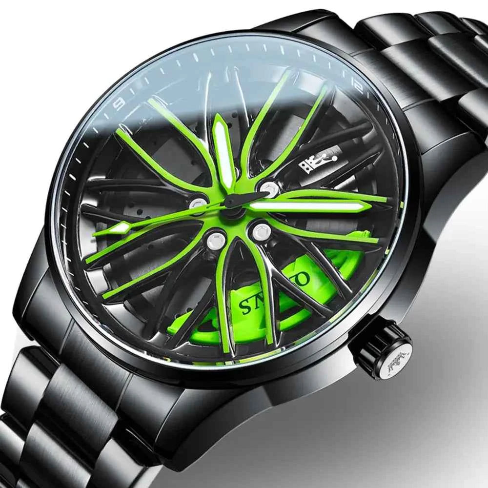 Hip Hop Car Wheel Watch