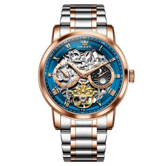 "Celestial" Skeleton Automatic Watch | Moon Phase & Tourbillon Style