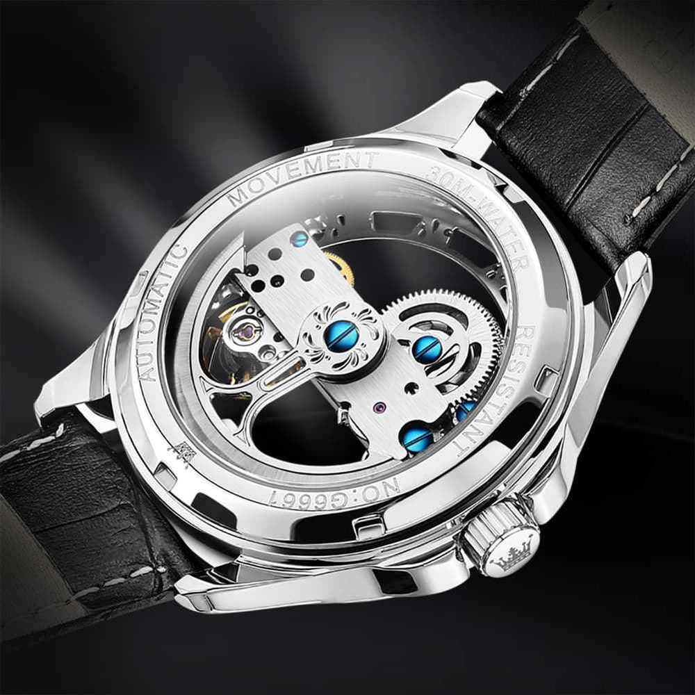 "The Artisan" Fully Skeletonized Automatic Watch | Double-Sided Transparent View