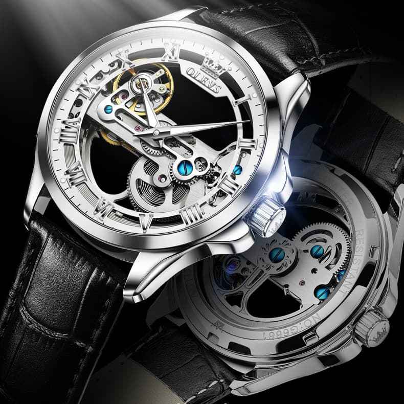 "The Artisan" Fully Skeletonized Automatic Watch | Double-Sided Transparent View