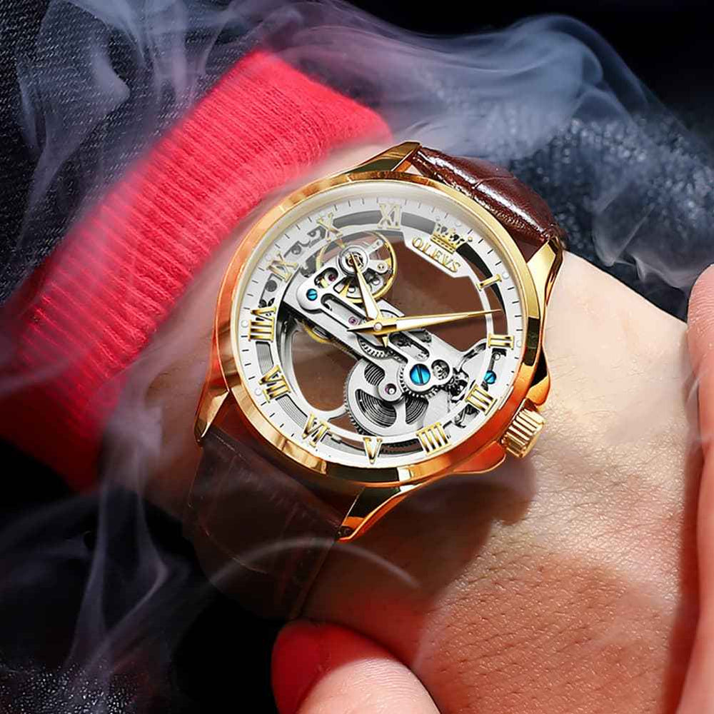 "The Artisan" Fully Skeletonized Automatic Watch | Double-Sided Transparent View