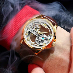 "The Artisan" Fully Skeletonized Automatic Watch | Double-Sided Transparent View