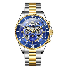 "The Captain" Skeleton Automatic Watch | Moon Phase & Diver Sport Style