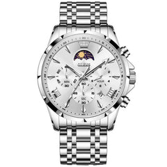 "The Diplomat" Dual Time Chronograph | Moon Phase & 2nd Time Zone
