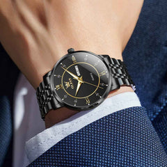 "The Executive" Swiss Movement Watch | Ultra-Slim 9mm Day-Date