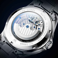 "The Galaxy" Skeleton Automatic Watch | Starry Dial & Moon Phase
