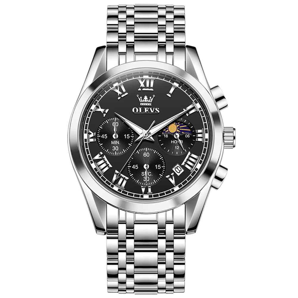 "The Heritage" Chronograph Watch | Roman Numerals & Moon Phase