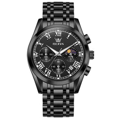 "The Heritage" Chronograph Watch | Roman Numerals & Moon Phase