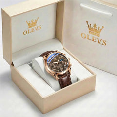 "The Heritage" Chronograph Watch | Roman Numerals & Moon Phase
