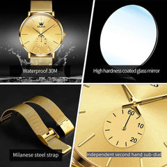 The Modernist Ultra-Thin Sub-Dial Watch | 7.5mm Slim Profile