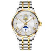 OLEVS The Premier Business Quartz Watch | Sun & Moon Day-Date