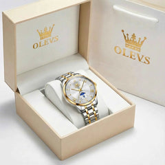 The Premier Business Quartz Watch | Sun & Moon Day-Date