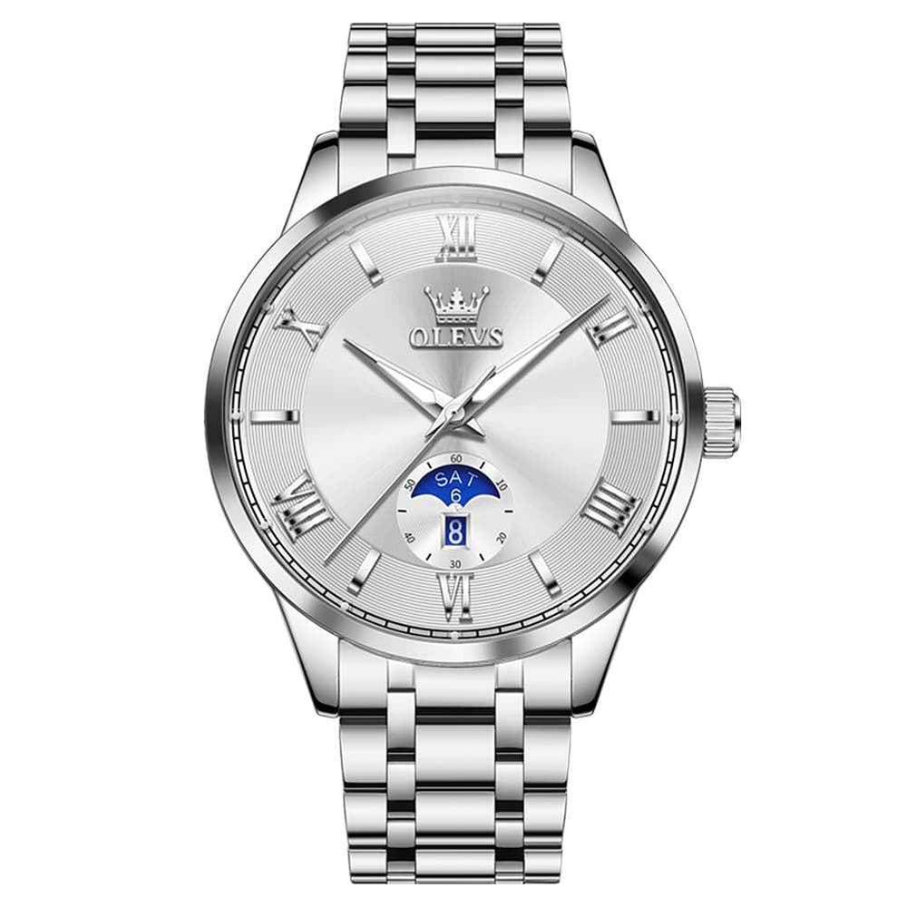 The Premier Business Quartz Watch | Sun & Moon Day-Date