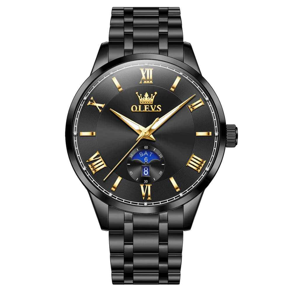 The Premier Business Quartz Watch | Sun & Moon Day-Date