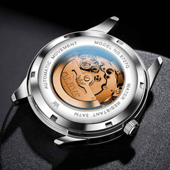"The Prestige" Diamond Automatic Watch | High-Definition Flat Glass & Day-Date
