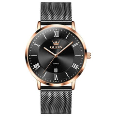 "The Slimline" Ultra-Thin Minimalist Mesh Watch | 8mm Profile