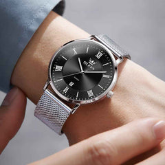 "The Slimline" Ultra-Thin Minimalist Mesh Watch | 8mm Profile