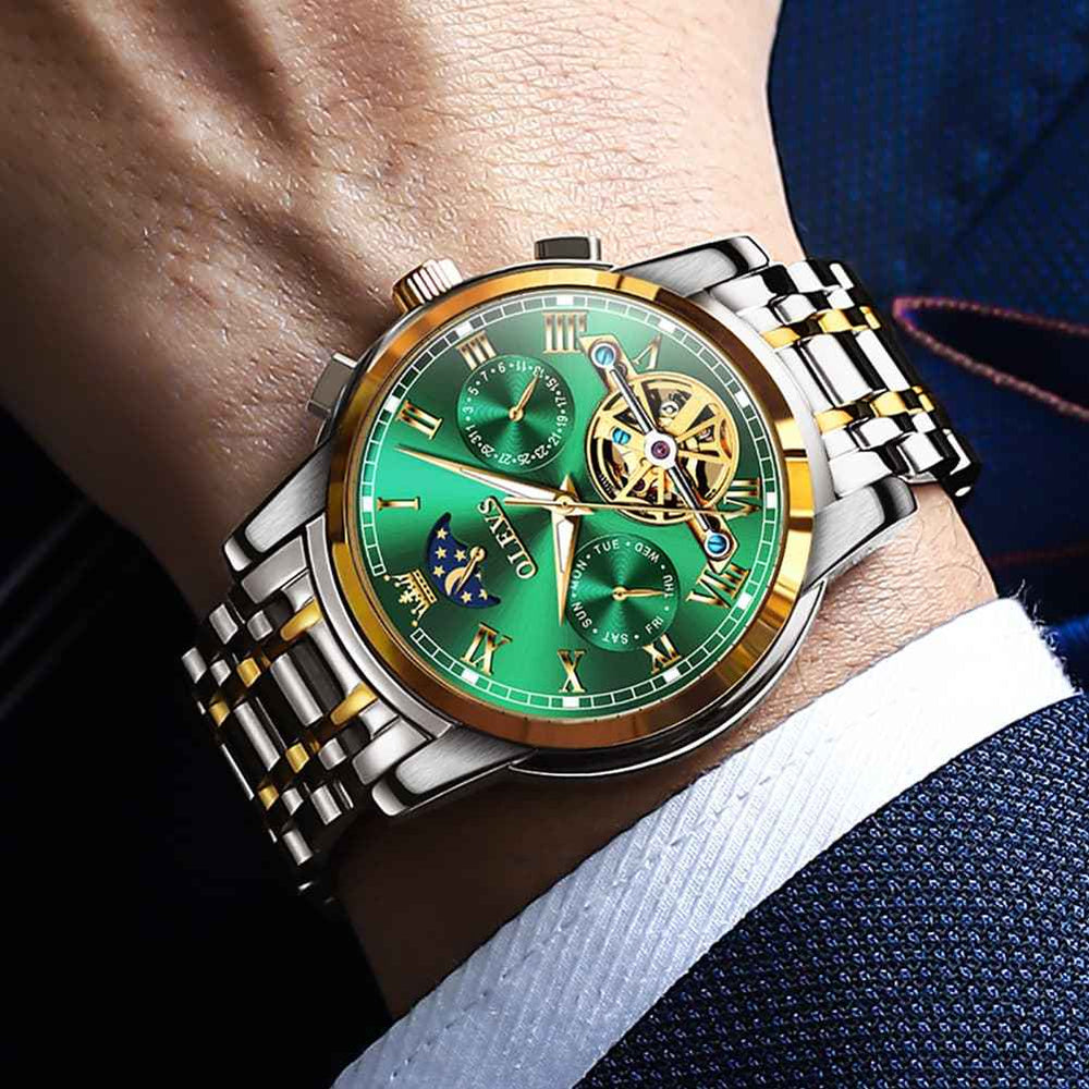 "The Sovereign" Grand Complication Automatic Watch | Day-Date & Moon Phase
