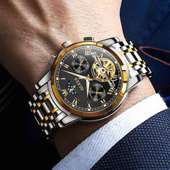 "The Sovereign" Grand Complication Automatic Watch | Day-Date & Moon Phase