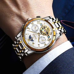 "The Sovereign" Grand Complication Automatic Watch | Day-Date & Moon Phase