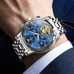 OLEVS "The Sovereign" Grand Complication Automatic Watch | Day-Date & Moon Phase