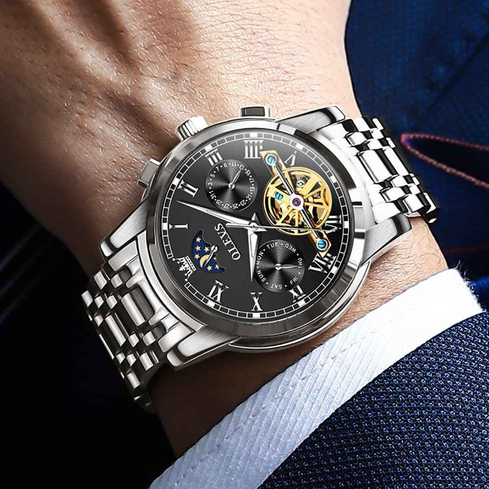 "The Sovereign" Grand Complication Automatic Watch | Day-Date & Moon Phase