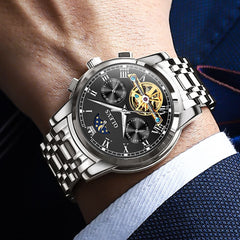 OLEVS "The Sovereign" Grand Complication Automatic Watch | Day-Date & Moon Phase