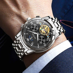 "The Sovereign" Grand Complication Automatic Watch | Day-Date & Moon Phase