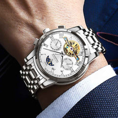 "The Sovereign" Grand Complication Automatic Watch | Day-Date & Moon Phase