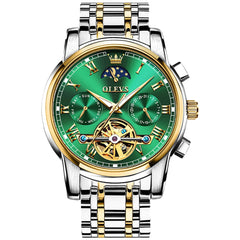 OLEVS "The Sovereign" Grand Complication Automatic Watch | Day-Date & Moon Phase