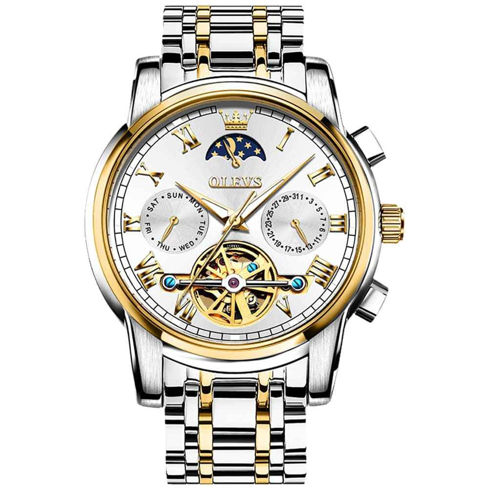 "The Sovereign" Grand Complication Automatic Watch | Day-Date & Moon Phase