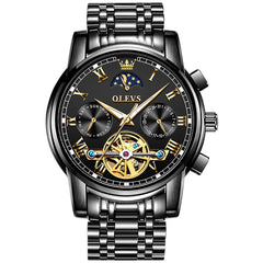 OLEVS "The Sovereign" Grand Complication Automatic Watch | Day-Date & Moon Phase