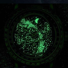 "The Starlight" Rotating Galaxy Automatic Watch | Crystal Bezel & Luminous Sky
