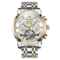 "The Statesman" Triple Calendar Automatic Watch | Big Date & Month Display
