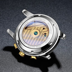 OLEVS "The Statesman" Triple Calendar Automatic Watch | Big Date & Month Display