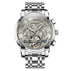 "The Statesman" Triple Calendar Automatic Watch | Big Date & Month Display