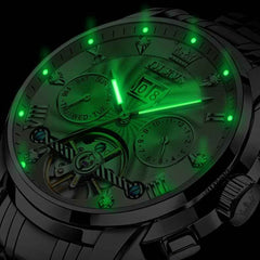 "The Statesman" Triple Calendar Automatic Watch | Big Date & Month Display