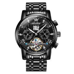OLEVS "The Statesman" Triple Calendar Automatic Watch | Big Date & Month Display
