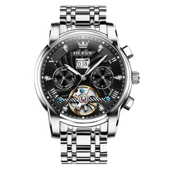"The Statesman" Triple Calendar Automatic Watch | Big Date & Month Display