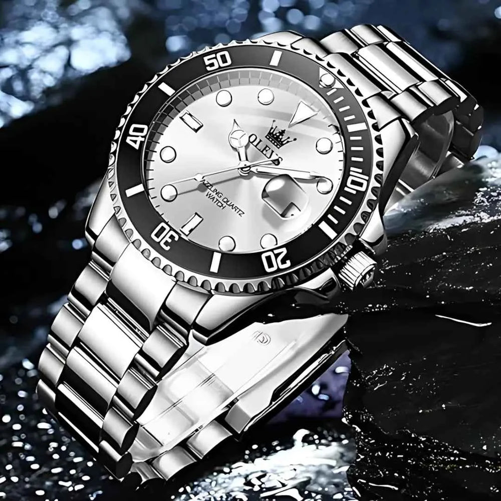 Original Men's Quartz Watch, Water Resistant - Stainless Steel
