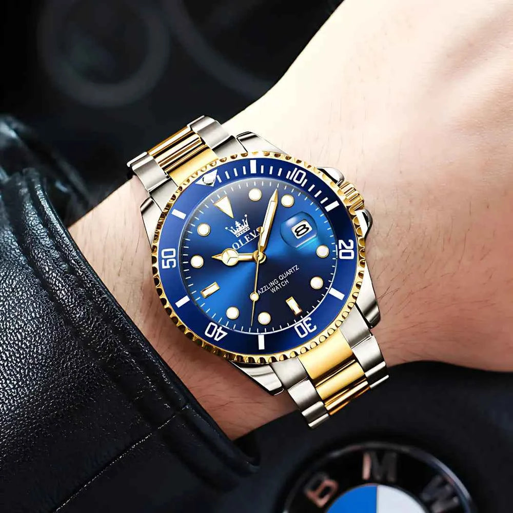 Original Men's Quartz Watch, Water Resistant - Stainless Steel