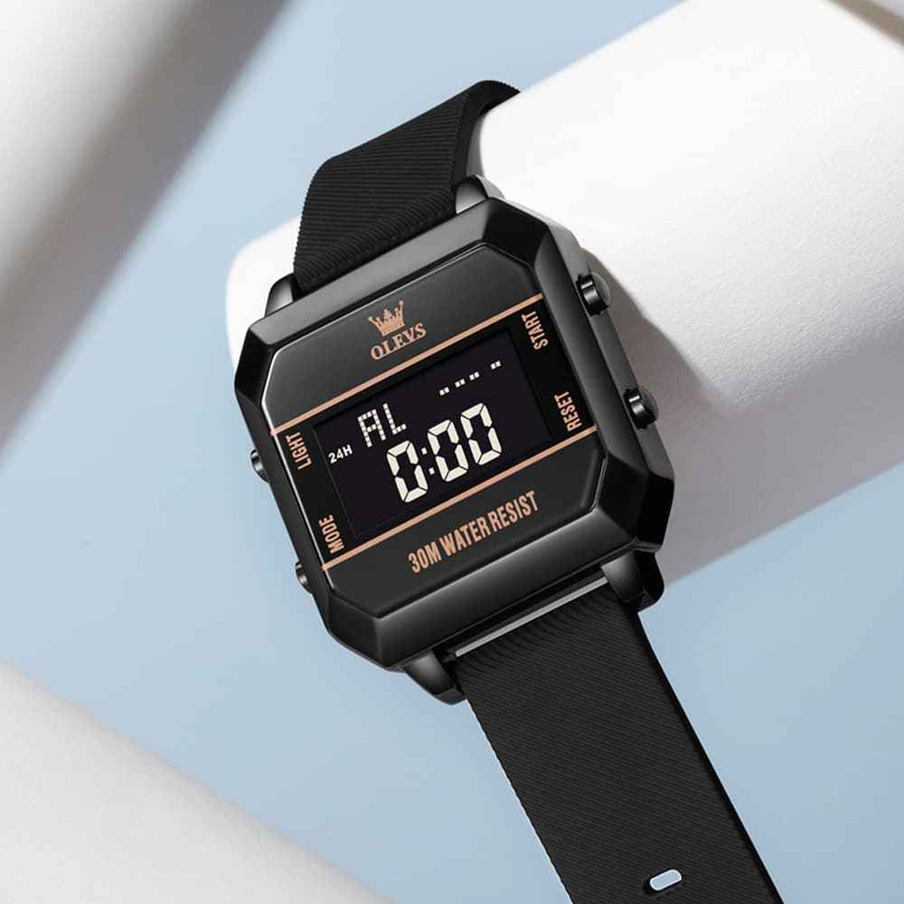 OLEVS 1103 – Men's Square Digital Streetwear Sport Watch