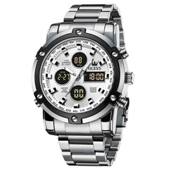 OLEVS 1106 – Men's Heavy Duty Dual Display Chronograph Watch