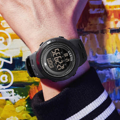 OLEVS 1109 Tactical Digital Sport Watch for Men - All Black Watch | Olevs Watch Store